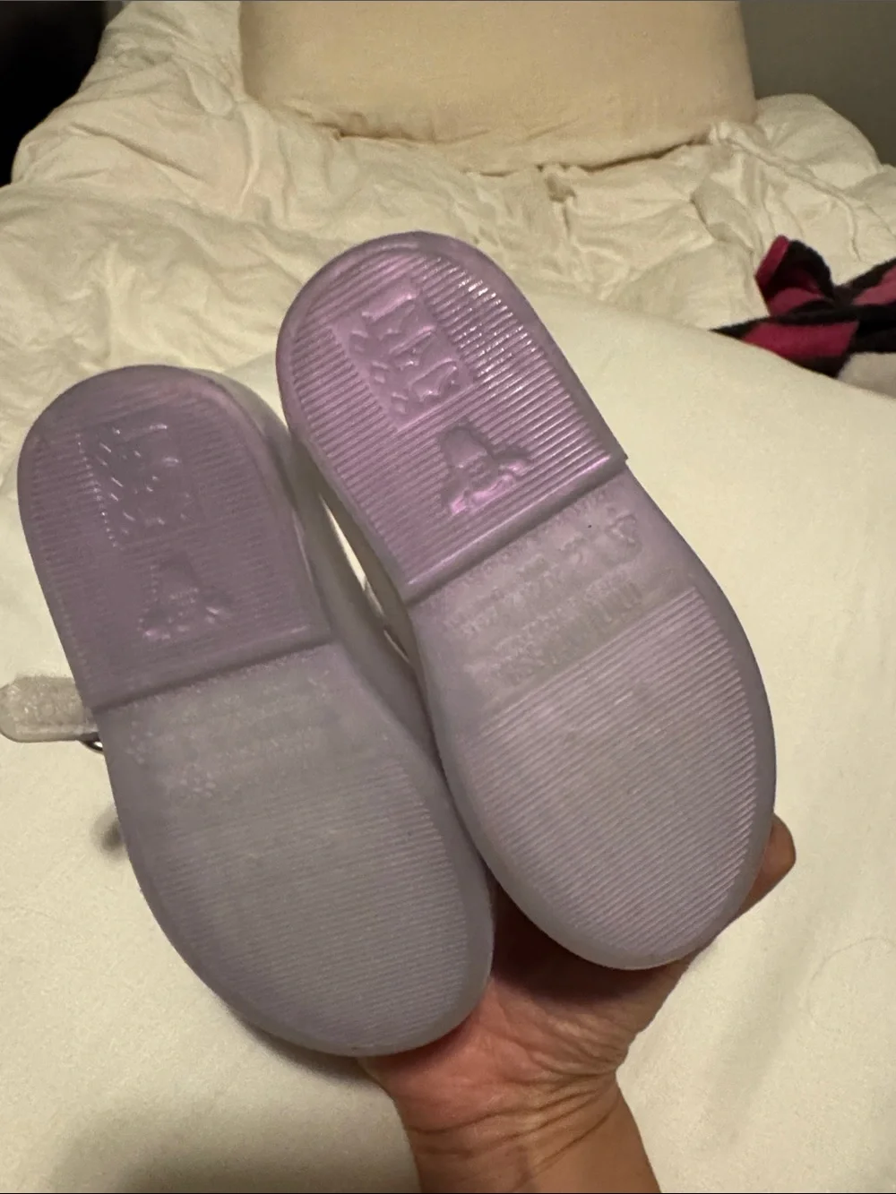 Mini Melissa Lavender Jelly Mary Janes with Silver Butterfly Accents